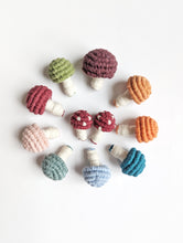 Load image into Gallery viewer, Macrame Mini Fiber Sculptures Mushrooms