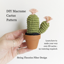 Load image into Gallery viewer, Macrame 3D Cactus Kit