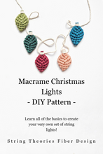 Load image into Gallery viewer, Macrame Christmas String Lights Kit
