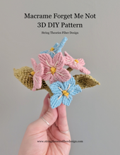 Load image into Gallery viewer, Macrame Forget me Knot Pattern / Kit