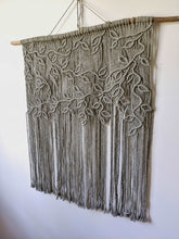 Load image into Gallery viewer, Extra Large Macrame Vines and Leaves Wall Hanging String Theories Fiber Design