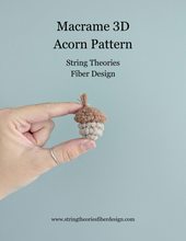 Load image into Gallery viewer, Macrame Acorns Pattern and Kit