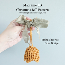 Load image into Gallery viewer, Macrame Christmas Bell Pattern (not a full kit)