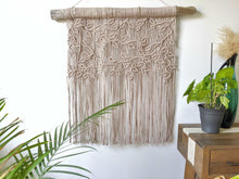 Load image into Gallery viewer, Extra Large Macrame Vines and Leaves Wall Hanging String Theories Fiber Design