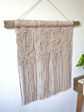 Load image into Gallery viewer, Extra Large Macrame Vines and Leaves Wall Hanging String Theories Fiber Design