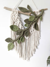 Load image into Gallery viewer, Flower Crown Macrame Hanging String Theories Fiber Design