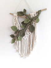 Load image into Gallery viewer, Flower Crown Macrame Hanging String Theories Fiber Design