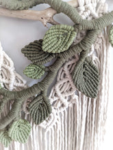 Load image into Gallery viewer, Flower Crown Macrame Hanging String Theories Fiber Design