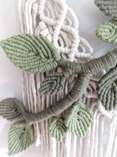 Load image into Gallery viewer, Flower Crown Macrame Hanging String Theories Fiber Design
