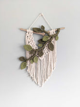 Load image into Gallery viewer, Flower Crown Macrame Hanging String Theories Fiber Design
