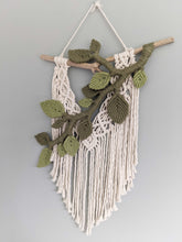 Load image into Gallery viewer, Flower Crown Macrame Hanging String Theories Fiber Design