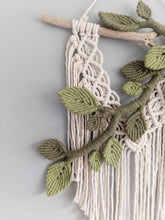 Load image into Gallery viewer, Flower Crown Macrame Hanging String Theories Fiber Design