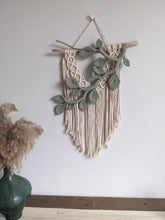Load image into Gallery viewer, Flower Crown Macrame Hanging String Theories Fiber Design