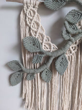 Load image into Gallery viewer, Flower Crown Macrame Hanging String Theories Fiber Design