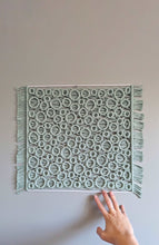 Load image into Gallery viewer, Bubbles Macrame Hanging on Square Frame
