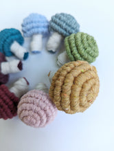 Load image into Gallery viewer, Macrame Mini Fiber Sculptures Mushrooms