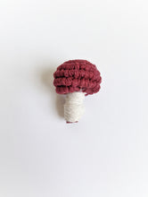 Load image into Gallery viewer, Macrame Mini Fiber Sculptures Mushrooms