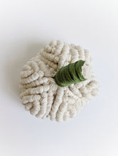 Load image into Gallery viewer, Macrame Fiber Sculptures Pumpkins Tea Light Covers