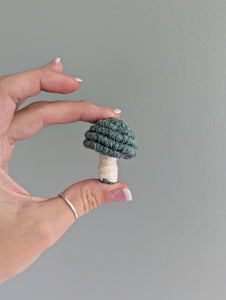 Macrame Mini Fiber Sculptures Mushrooms