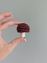 Load image into Gallery viewer, Macrame Mini Fiber Sculptures Mushrooms