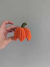 Load image into Gallery viewer, Macrame Fiber Sculptures Pumpkins Tea Light Covers