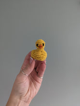 Load image into Gallery viewer, Macrame mini Rubber Duck Fiber Sculpture