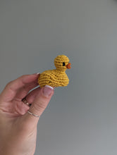 Load image into Gallery viewer, Macrame mini Rubber Duck Fiber Sculpture