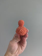 Load image into Gallery viewer, Macrame mini Rubber Duck Fiber Sculpture