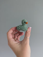 Load image into Gallery viewer, Macrame mini Rubber Duck Fiber Sculpture