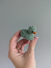 Load image into Gallery viewer, Macrame mini Rubber Duck Fiber Sculpture