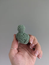 Load image into Gallery viewer, Macrame mini Rubber Duck Fiber Sculpture