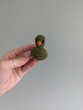 Load image into Gallery viewer, Macrame mini Rubber Duck Fiber Sculpture
