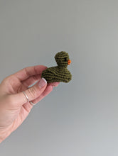 Load image into Gallery viewer, Macrame mini Rubber Duck Fiber Sculpture