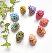 Load image into Gallery viewer, Macrame mini Rubber Duck Fiber Sculpture