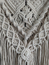 Load image into Gallery viewer, Macrame Textured Neutral Wall Hanging with Fringe