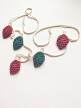 Load image into Gallery viewer, Macrame Christmas Ornament Light Bulb