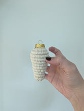 Load image into Gallery viewer, Macrame Christmas Bulb Ornaments