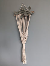 Load image into Gallery viewer, Macrame Wall Plant hanger with Leaves - Pre-Order
