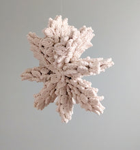 Load image into Gallery viewer, Macrame Sculptural Snowflake