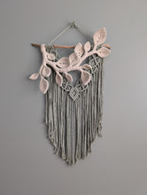 Load image into Gallery viewer, Flower Crown Macrame Hanging - sage