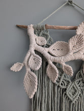 Load image into Gallery viewer, Flower Crown Macrame Hanging - sage