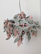 Load image into Gallery viewer, Macrame Botanical Garden Lampshade Sculpture