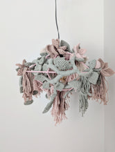 Load image into Gallery viewer, Macrame Botanical Garden Lampshade Sculpture