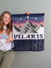 Load image into Gallery viewer, Officially Licensed - Macrame Velaris A Court of Mist and Fury Tapestry Wall Hanging DIY Pattern