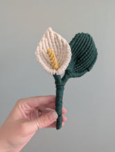 Load image into Gallery viewer, Macrame Peace Lily Plant Pattern / Kit