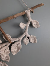 Load image into Gallery viewer, Macrame Leafy Sculpture Hanging - Natural