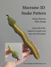 Load image into Gallery viewer, Macrame Snake Pattern / Kit