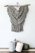 Load image into Gallery viewer, Extra Layered Macrame Wall Hanging - Sage Green String Theories Fiber Design