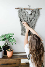 Load image into Gallery viewer, Extra Layered Macrame Wall Hanging - Sage Green String Theories Fiber Design