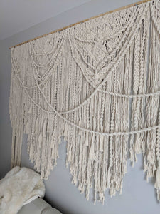 Boho Macrame Ceremony Backdrop // Extra Large Tapestry String Theories Fiber Design